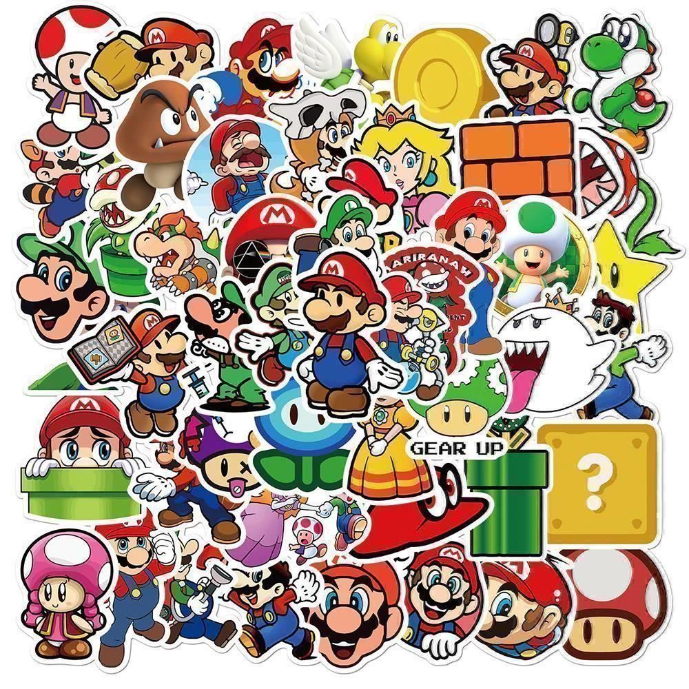 Aufkleber: Lot de 50 autocollants Mario Bros – Neu und originalverpackt aus Gurmels von shopathome