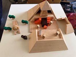 seltenes Holzspielzeug  - PlanToys The Great Pyramid 6102