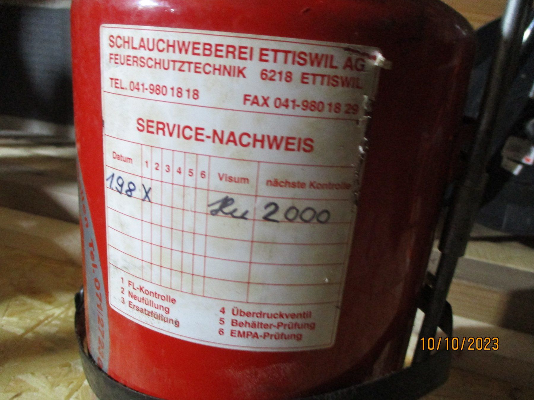 Feuerlöscher: FEUERLÖSCHER ATLAS – Gebraucht aus Langnau i. E. von Superseven69 3