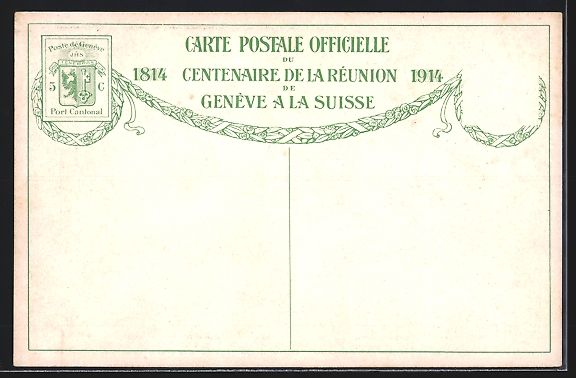 Cartoline postali: Geneve, Centenaire de La Réunion de Gen – Usato da Berlin venduto da bartko-reher 1