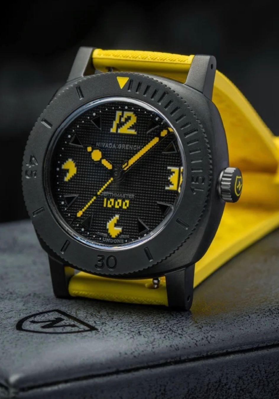 Nivada Orologi: NIVADA PIXEL ART DEPTHMASTER "PACMAN" by UNDONE Japan – Nuovo e nell'imballaggio originale da Embrach venduto da Canderau 7