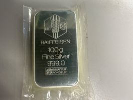 100g Silberbarren Raiffeisen