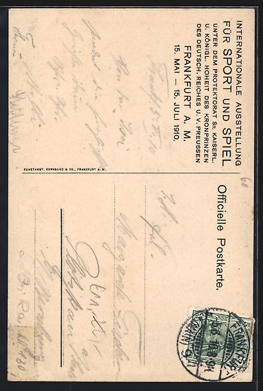 Cartoline postali: sign. Andr. Laber: Frankfurt a. M., Int. – Usato da Berlin venduto da bartko-reher 1