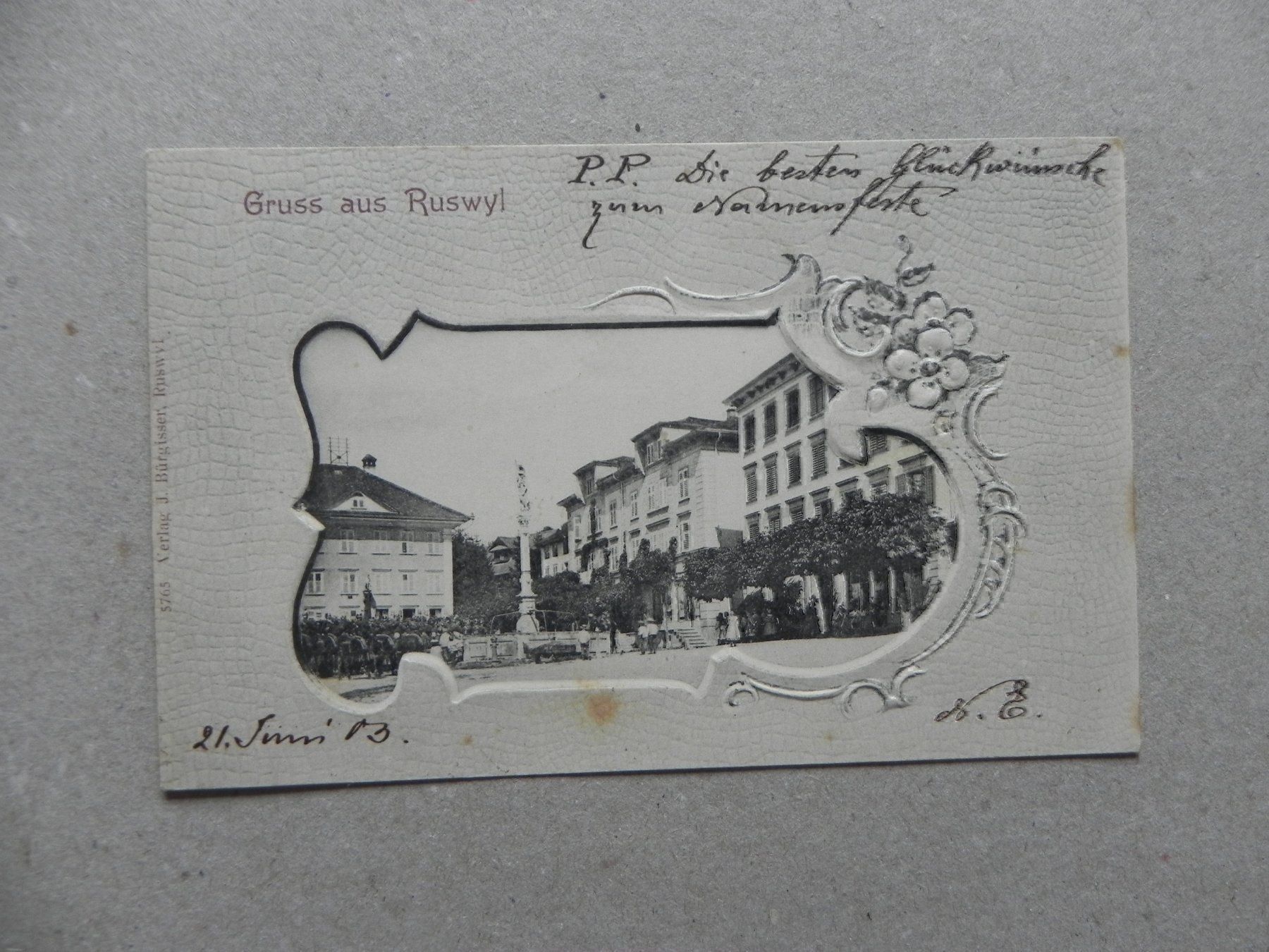 Cartes postales: Ansichtskarte Ruswil LU Luzern 1903 – D'occasion à Siebnen par krimsie