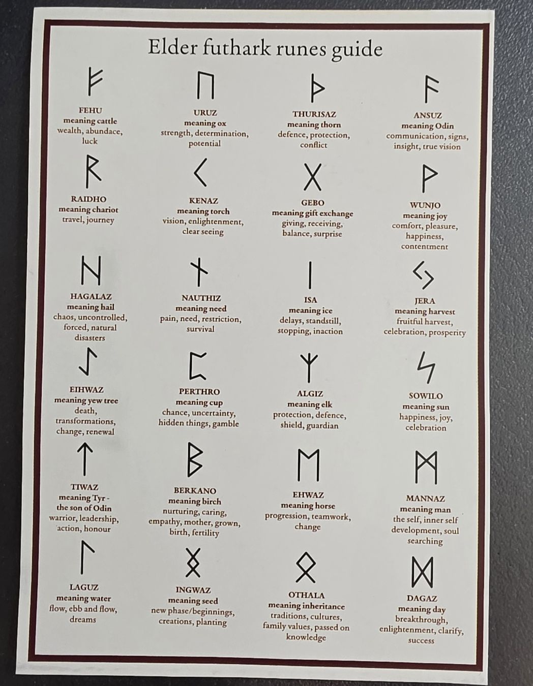 Minerali & Pietre curative: Runensteine Elder Futhark komplett mit Beutel – Nuovo (secondo la descrizione) da Au ZH venduto da MarieLou09 2