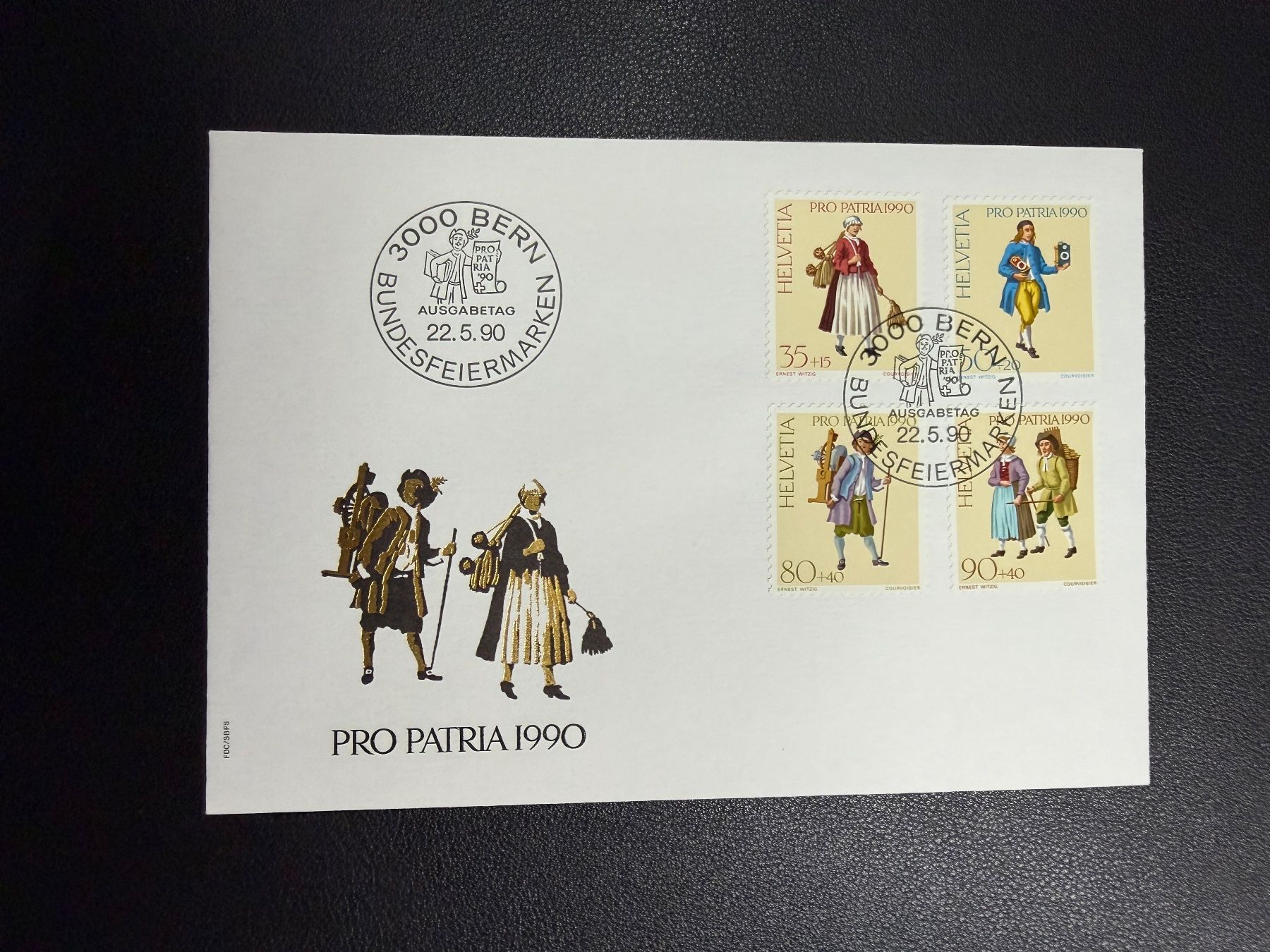 Alle Briefmarken: Pro Patria 1990 FDC – Gebraucht aus oberrüti von jeanmei
