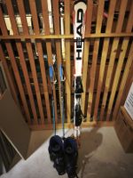 Ski Set HEAD Super Shape Team Ski 147cm mit Stöcken & Schuhe