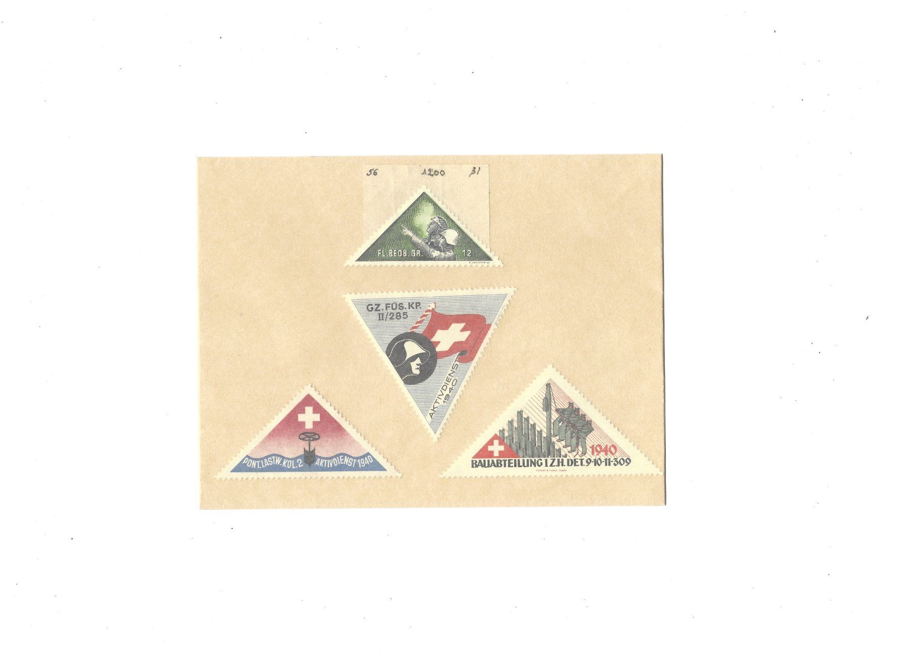 Tutti i francobolli: Militaire - 1940 - selon description ci-dessous – Nuovo e nell'imballaggio originale da Uvrier venduto da amo_8jrn