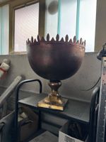 Schale, Schüssel / Pokal auf Fuss, Metall !