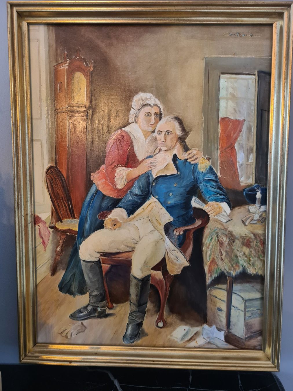 Dipinti: Öl Gemälde n. Henri-Pierre Danloux – Usato da Rotkreuz venduto da Dobermann5