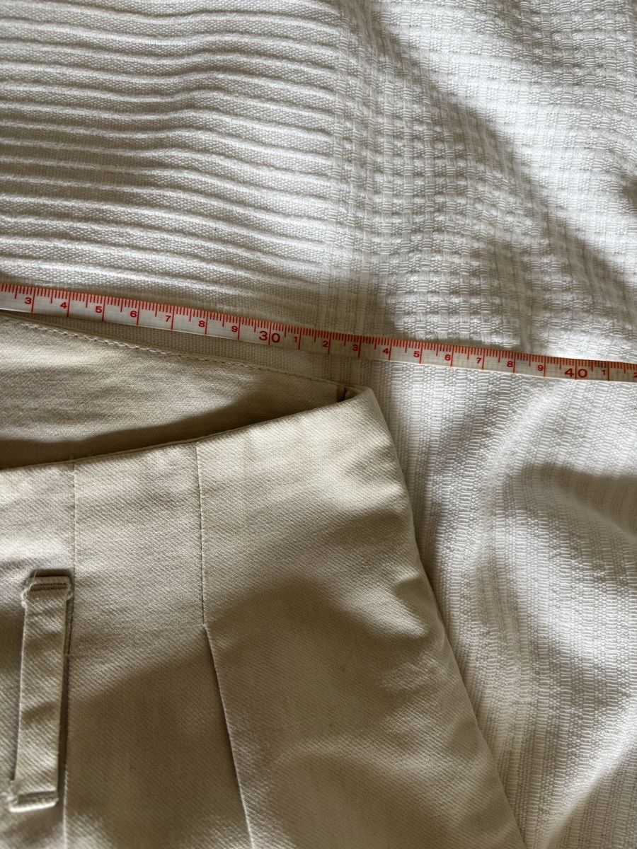 Stella McCartney Pantaloni: stella mccartney wide leg hose helles beige – Usato da Winkel venduto da Zimtguetzli 3