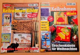 2 Bastelhefte - Keilrahmen gestalten