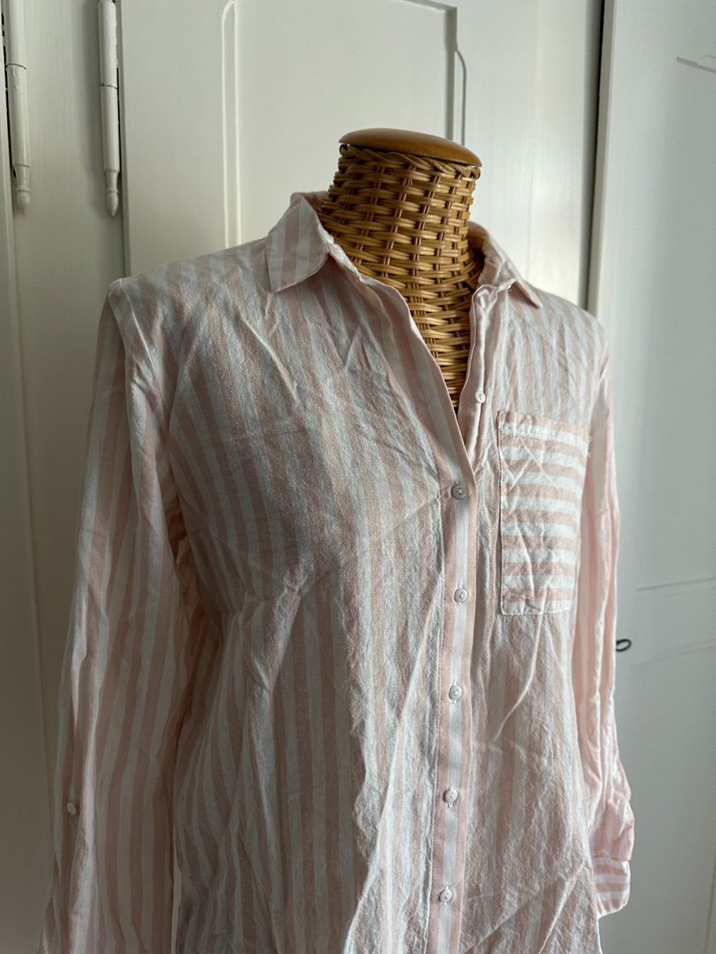 Only Blusen: ONLY - Bluse rosa-weiss gestreift 36 – Gebraucht aus Zürich von Diazaio 1