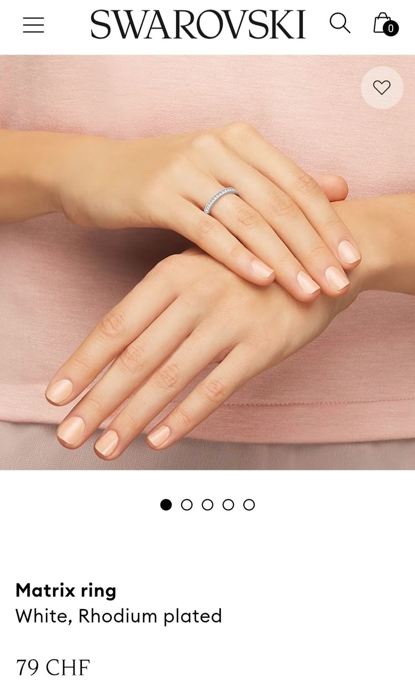 Swarovski Anelli: Swarovski Matrix Ring – Nuovo (secondo la descrizione) da Hellbühl venduto da d.d.d.125 6