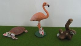 Schleich Schildkröte, Flamingo & Faultier ( neuwertig )
