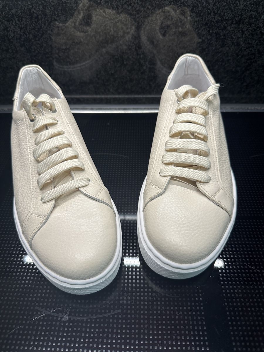 Scarpe da uomo: Exton Sneaker Leder beige Grösse 41 Italien – Nuovo (secondo la descrizione) da Stansstad venduto da Dalmatinerhjf 1