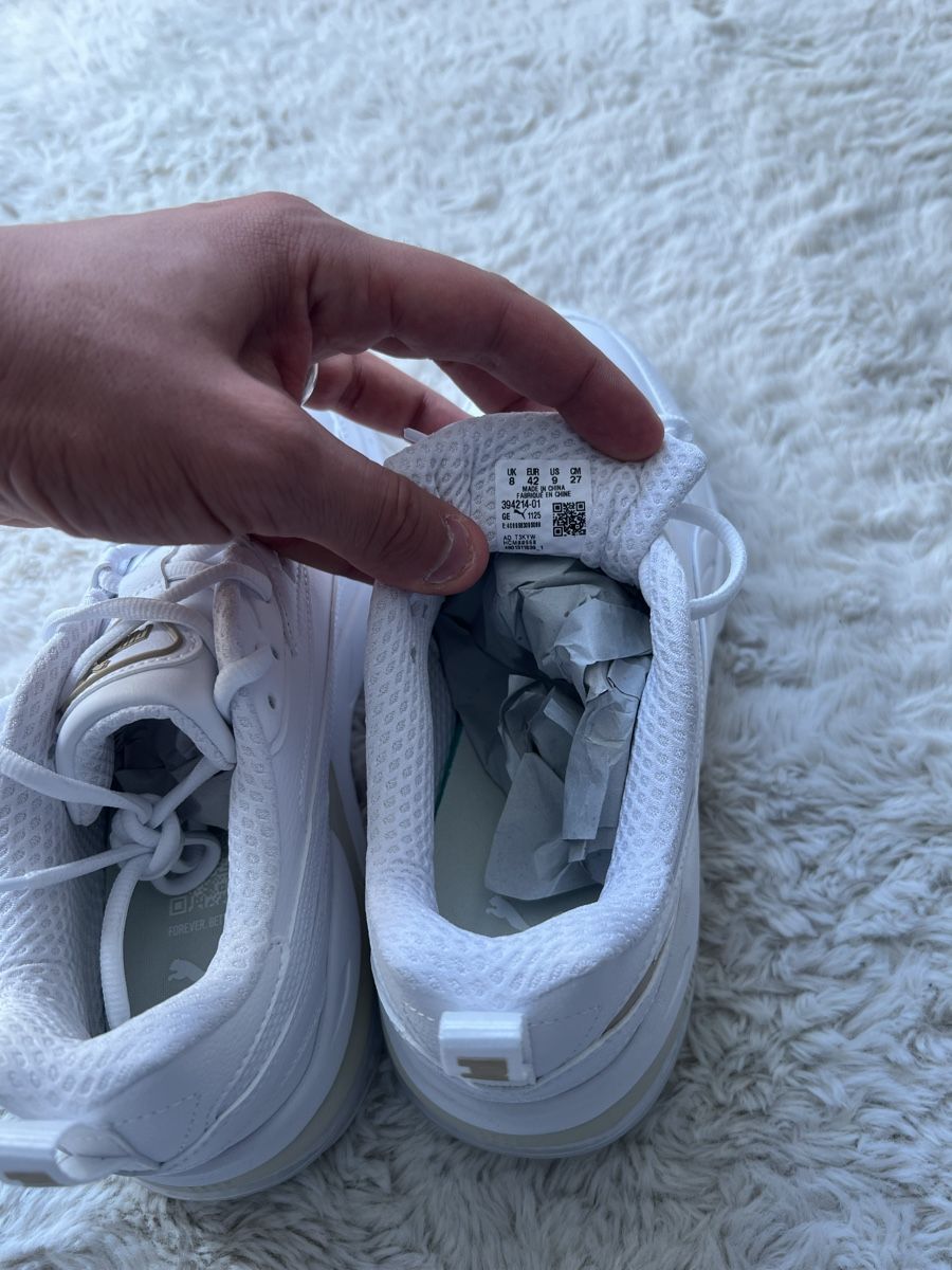 Puma Scarpe da uomo: Baskets Puma blanches, parfaites pour le printemps Taille 42 – Nuovo e nell'imballaggio originale da Urtenen-Schönbühl venduto da Big.sanad 3