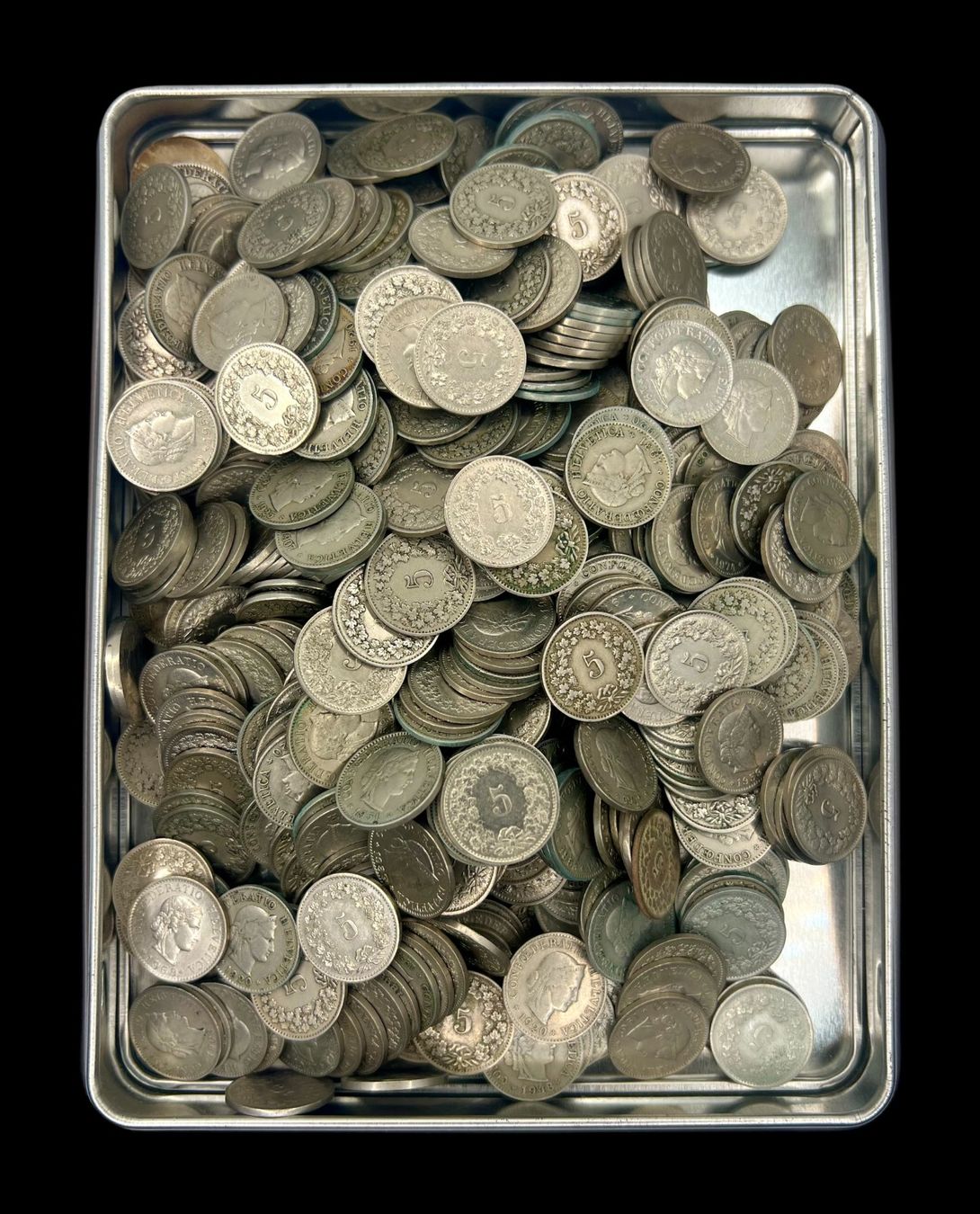 Tutti le monete: lot 1kg pieces 5 Centimes – Usato da Sion venduto da numision