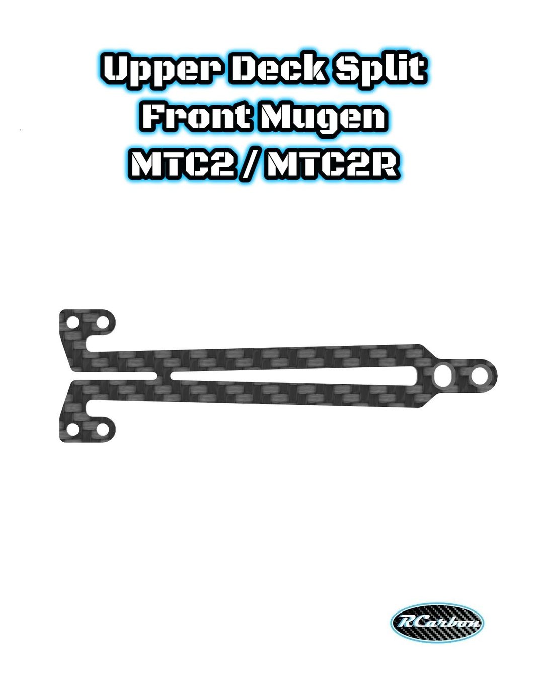 Mugen Modellismo RC: Upper Deck Split Front Mugen MTC2 / MTC2R – Nuovo e nell'imballaggio originale da Montagny-Yverdon venduto da Rcarbon.