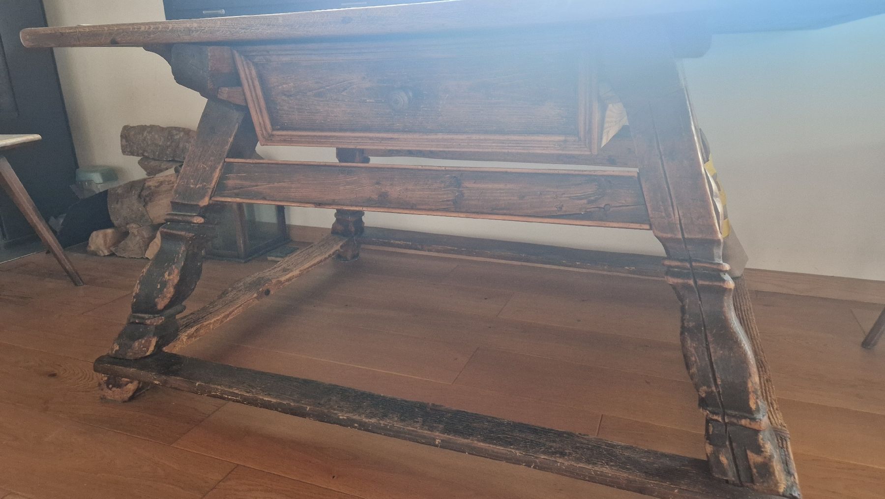Set di tavolo e panche: table et chaises anciennes – Usato da Chemin venduto da champignon02 3
