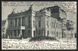 AK Zürich, Blick auf das Stadttheater