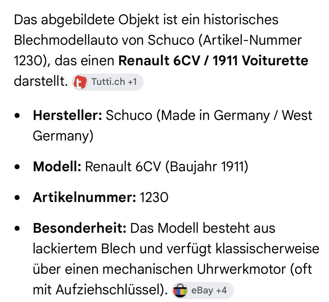 Schuco Modellautos: Schuco Modellauto – Gebraucht aus Oberägeri von Waldhuisli 9