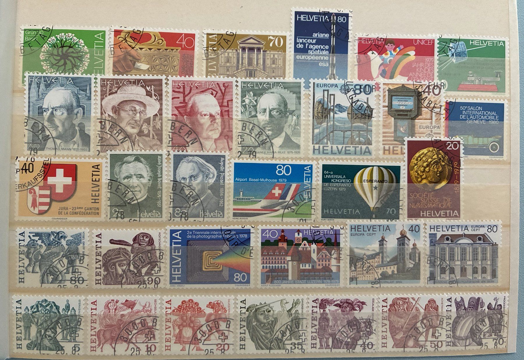 Tutti i francobolli: diverse Werte mit Ersttagsstempel – Usato da Eggersriet venduto da stamp303 1