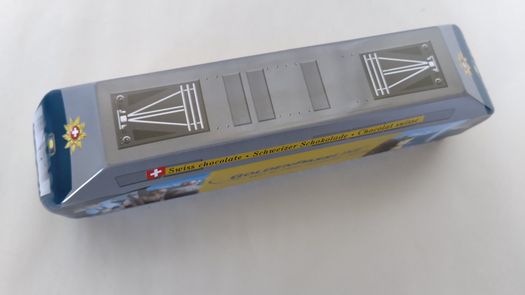 Sonstige Dekorationen & Accessoires: Blechdose Lokomotive - Goldenpass / Schweizer Schokolade – Gebraucht aus Bellach von JingleJerry 3