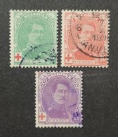 Belgien 1914, King Albert I, Satz gestempelt