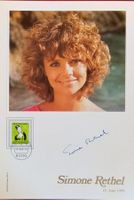 Simone Rethel 1949- Autogramm Sammelkarte 18x26cm