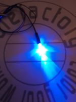 LED 3mm Bi-Color blau/rot, verkabelt 12-18V
