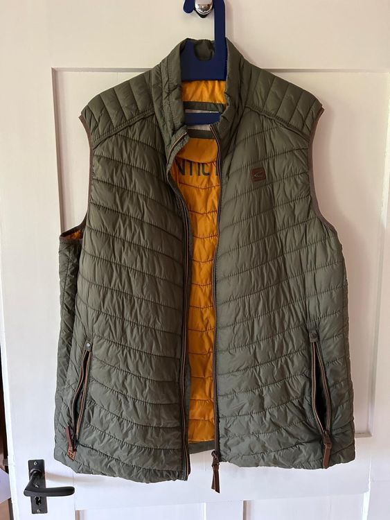 Camel Active Gilet Uomo - Trapuntato, Impermeabile E Antivento - Con Tasche - Taglia 50 (Modello In Foto 189 Cm)