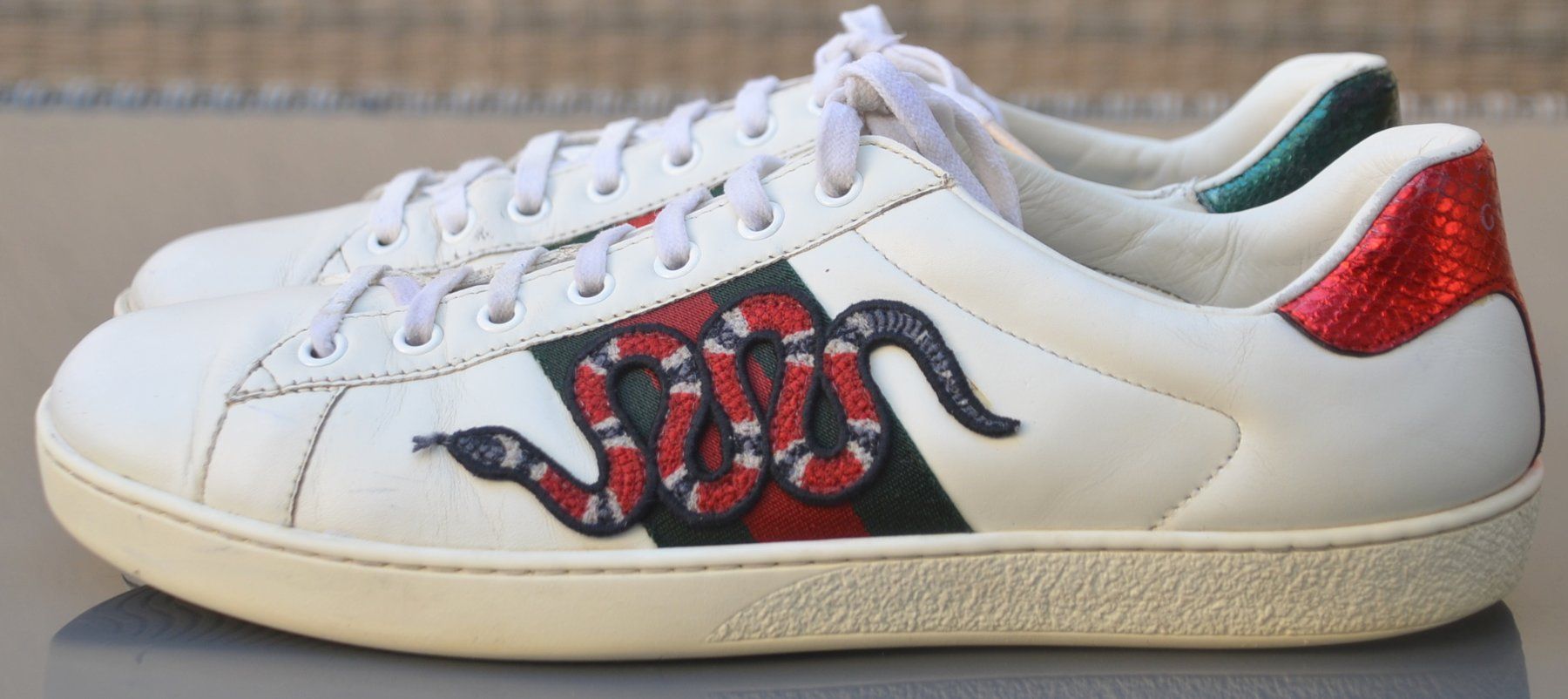 Scarpe da uomo: Sneakers Gucci Ace Treaner .41 – Usato da Collonges venduto da Auganien