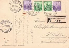 Marken des Fürstentum Liechtenstein,Karte Briefmarkensprache