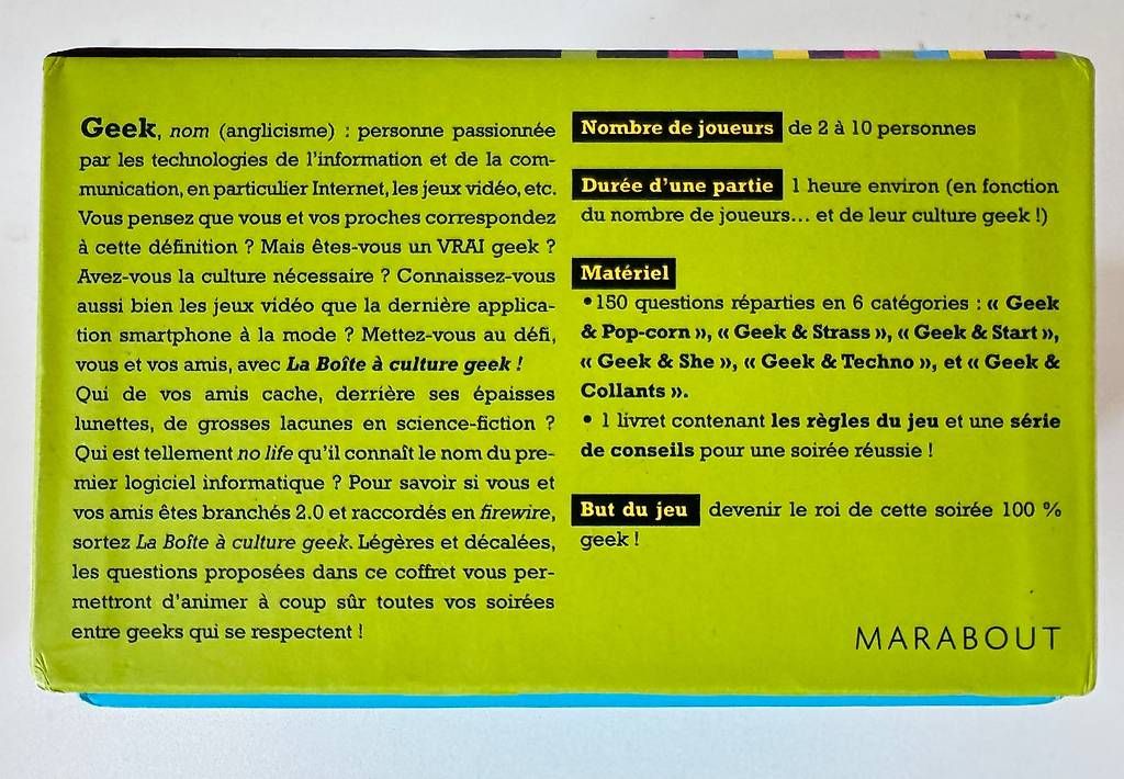 Giochi: La Boîte à Culture Geek – Usato da Zürich venduto da martinfel 1