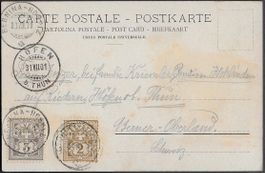 Um 1907 AK BERNINA-HOSPIZ o Ziffer Zweifarbenfrank. ab 1.-