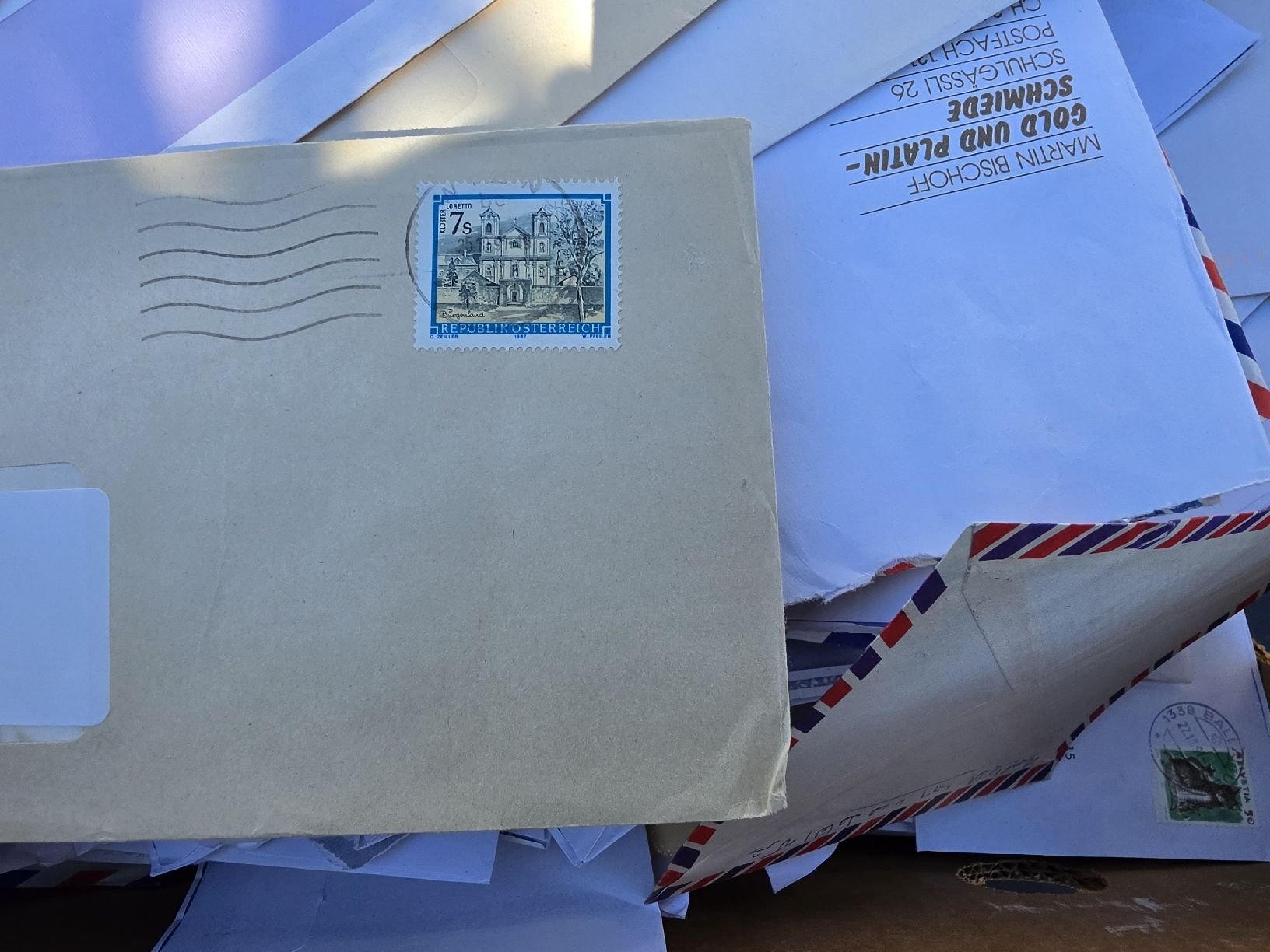 Alle Briefmarken: Briefumschlag Sammlung Postversand unfrankiert briefmarken  – Gebraucht aus Mettlen von elios0888 8