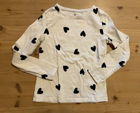 Larmarmshirt mit Herzen Gr.122/128