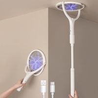 Elektrische Fliegenklatsche Insektenvernichter Akku LED