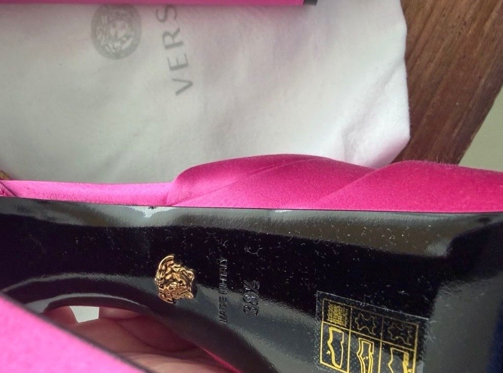 Versace Scarpe da donna: Originale Versace Plateau-Pumps Pink Gr. 38.5 – Nuovo (secondo la descrizione) da Zürich venduto da laribuechel 5