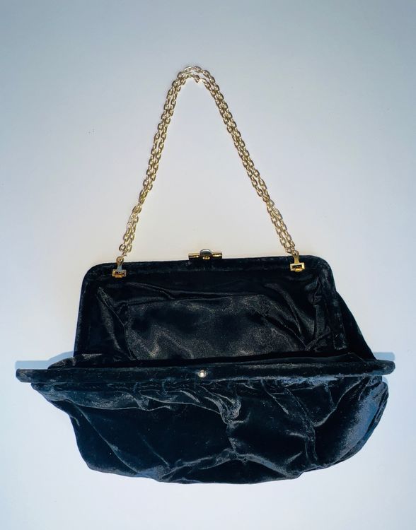 Clutch Handtasche Samt Schwarz Clutch SAMT Hand ?? Tasche Schwarz