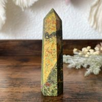 ✲ Realgar Turm ✲ 81g / 87mm Rubinschwefel Obelisk
