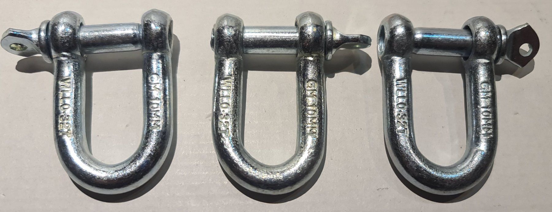 Ferramenta: 3 stük Schäkel 10mm  Gerade mit Augbolzen – Nuovo (secondo la descrizione) da Uerkheim venduto da Justi.y