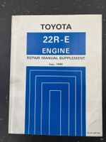 Toyota 22R-E Engine Repair Manual Supplement 1988