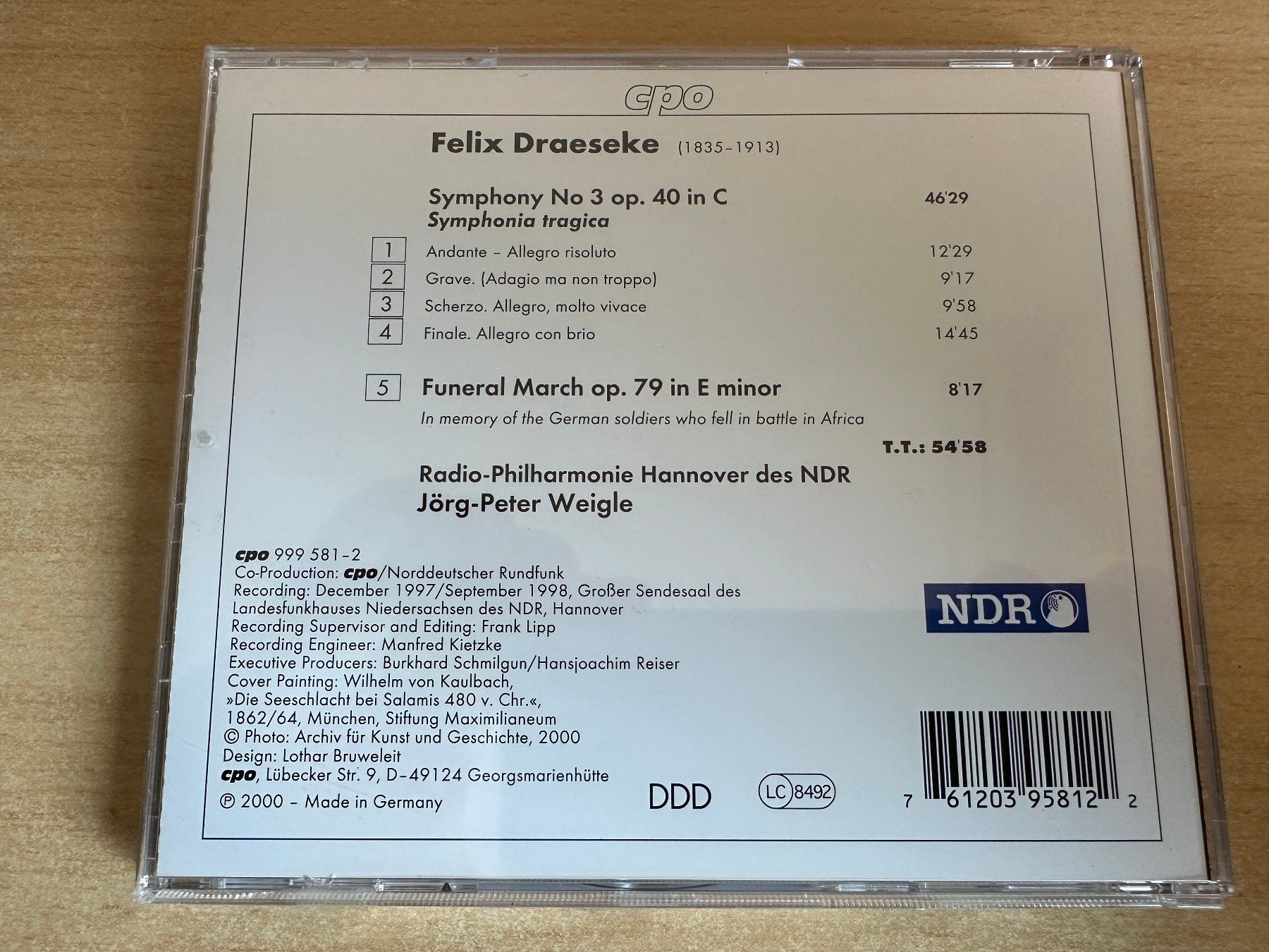 CDs: Felix Draeseke – Complete Symphonies - 3 CD – D'occasion à Rikon im Tösstal par Alpenmutz 7