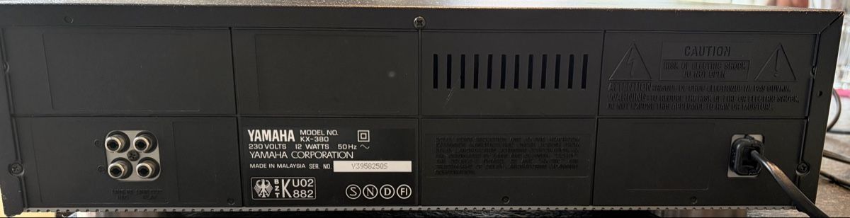 Musicassette: Yamaha KX 380 Cassette Deck – Usato da Oberwil BL venduto da micanojoma 1