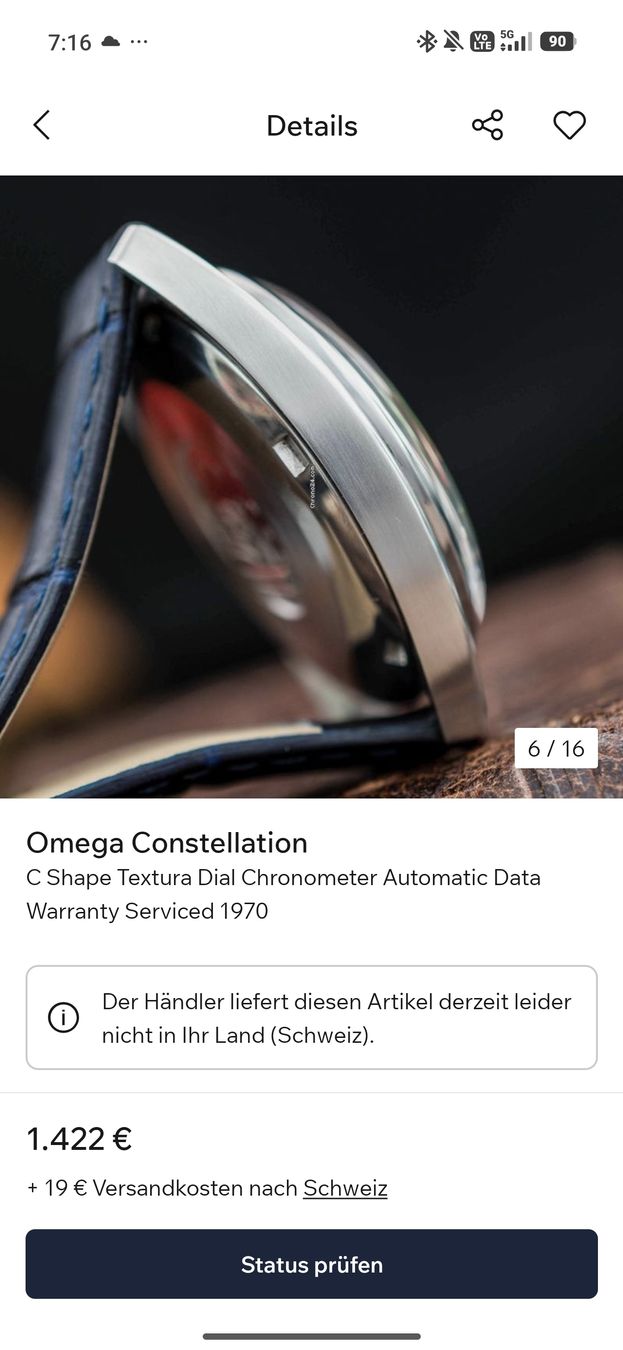 Omega Montres: Omega Constellation 1970 Chronometer – D'occasion à Bern par Xtralite 4