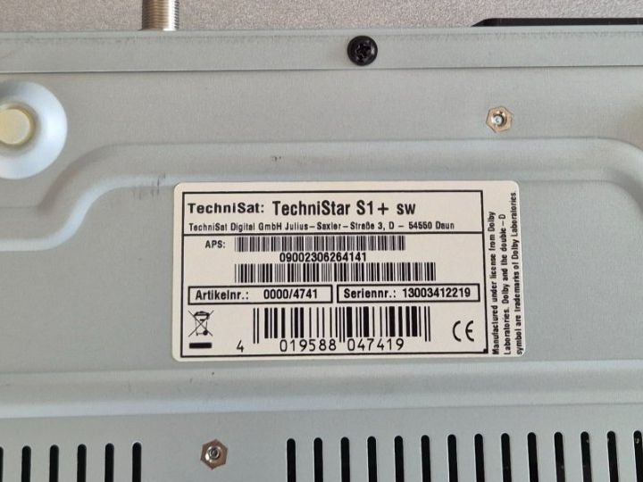 Technisat Receiver: TechniSat: TechniStar S1 + sw – Gebraucht aus Sursee von jmarcelinho 1