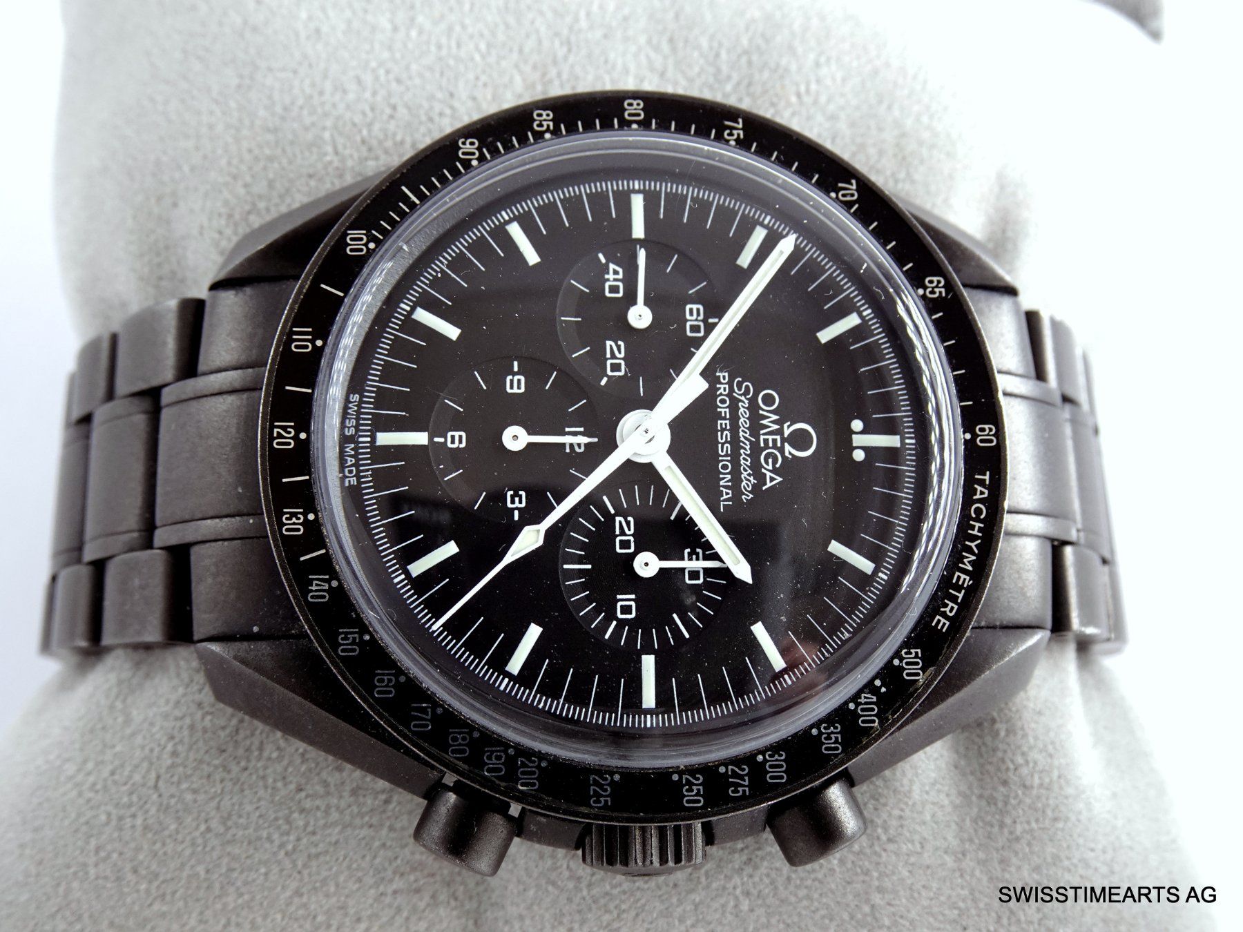 Omega Uhren: OMEGA SPEEDMASTER MOONWATCH 1861 BLACK PVD 2011 HANDAUFZUG – Gebraucht aus Zürich von  3