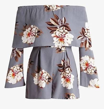 Tute: Sommerlicher Blumen-Romper, schulterfrei, Gr. S – Usato da Schlieren venduto da jul_yrw7 1
